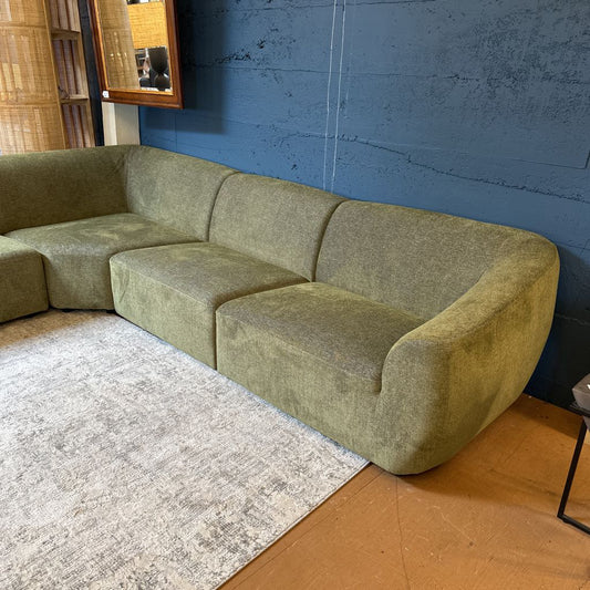 Eliza Olive Sectional - AS IS U SECTIONALS CORNER