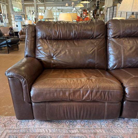 Brown Leather Electric Recliner Sofa U SOFAS