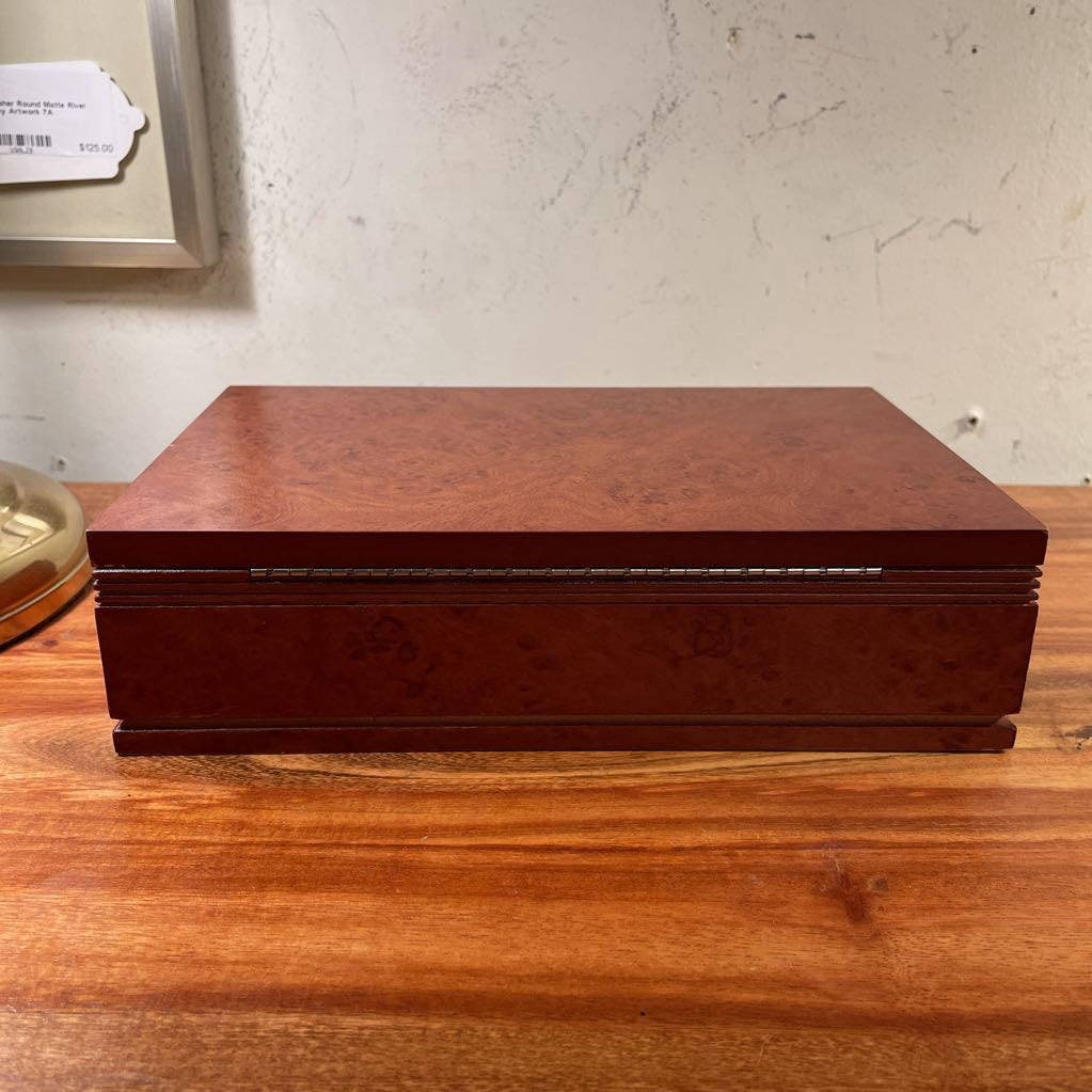 Burlwood Style Trinket Box
