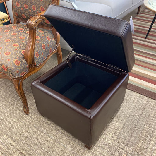 Brown Cube Storage Ottoman U OTTOMANS