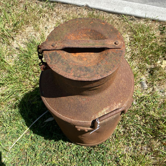 Antique Rusty Milk Can UNIQUE FINDS