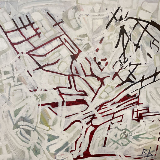Brooke Borcherding Acrylic Mapquest Abstract Art