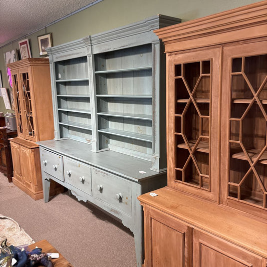 Country French Style Blue Hutch C CABINETS