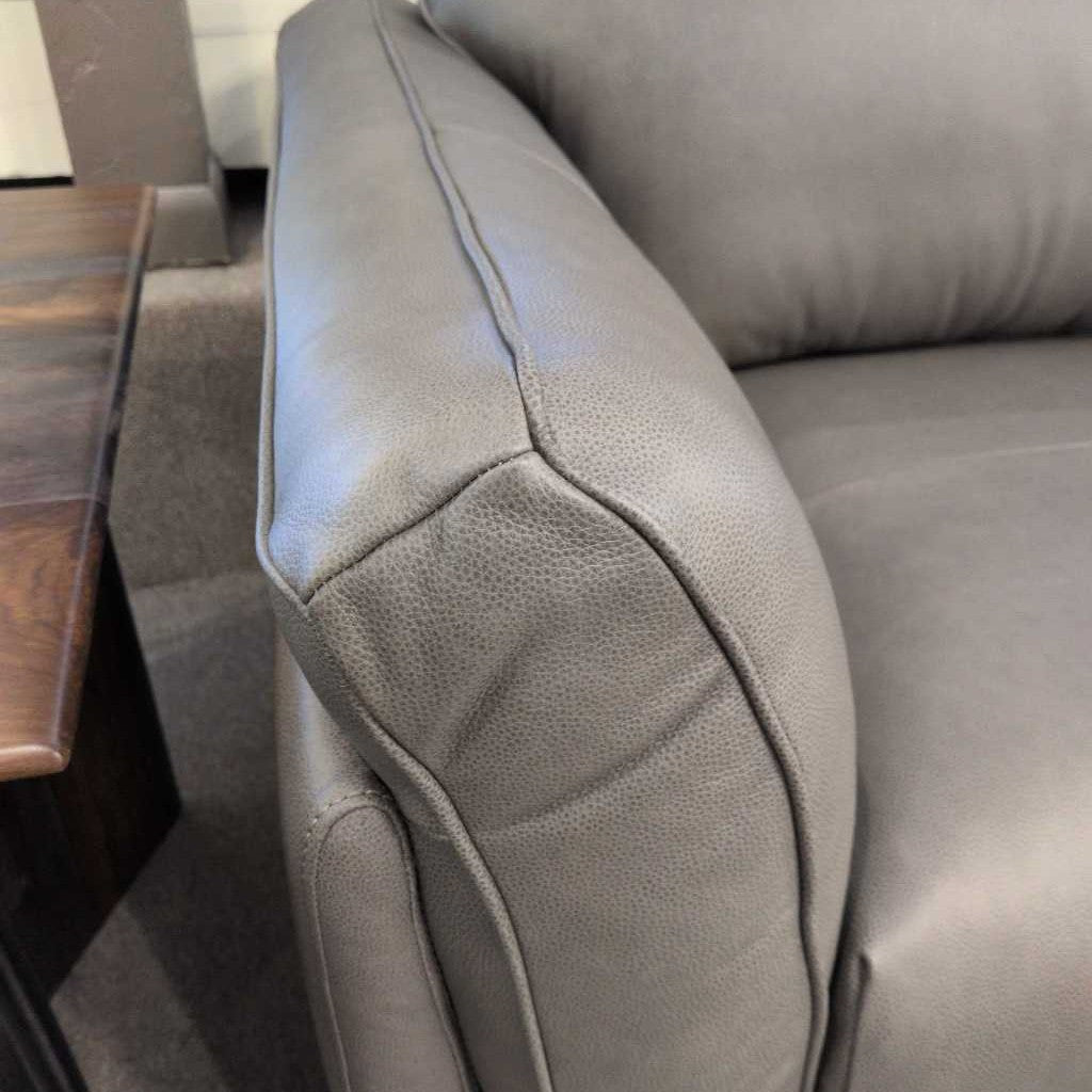 Charcoal Mod Leather Sofa