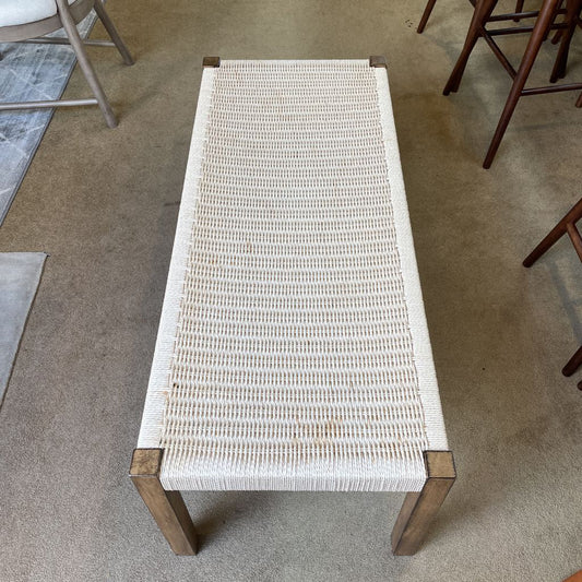 MC Style Woven Dining Bench C ACCENT BENCHES