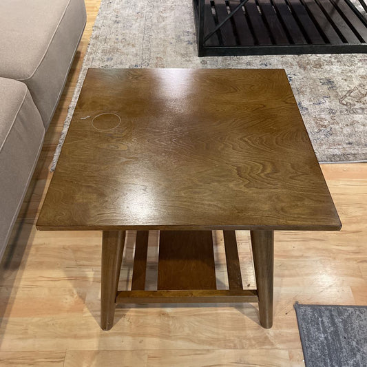 2 Tier Wooden Square Side Table C SIDE TABLES