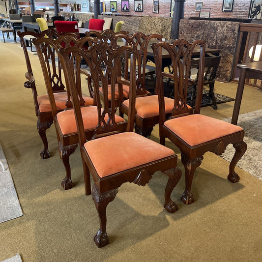 Philedelphia Centennial Chippendale Style Dining Chairs SET of 6 C DINING TABLES