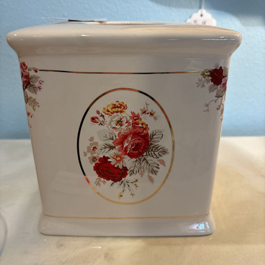 Floral Tissue Box Cover