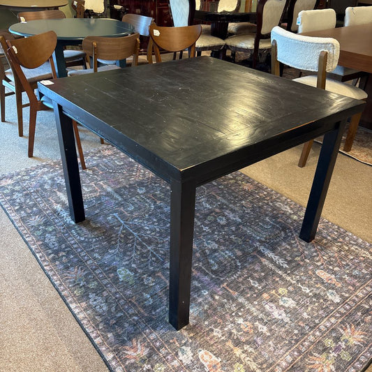 Black Wood Square Dining Table C DINING TABLES