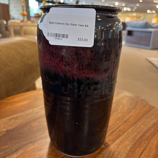 Multi Colored Drip Glaze Vase SMALLS