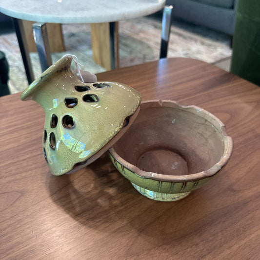 Two Piece Ceramic Candle Holder SMALLS