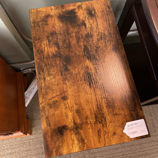 Rustic Louvered Laminate Side Cabinet C SIDE TABLES