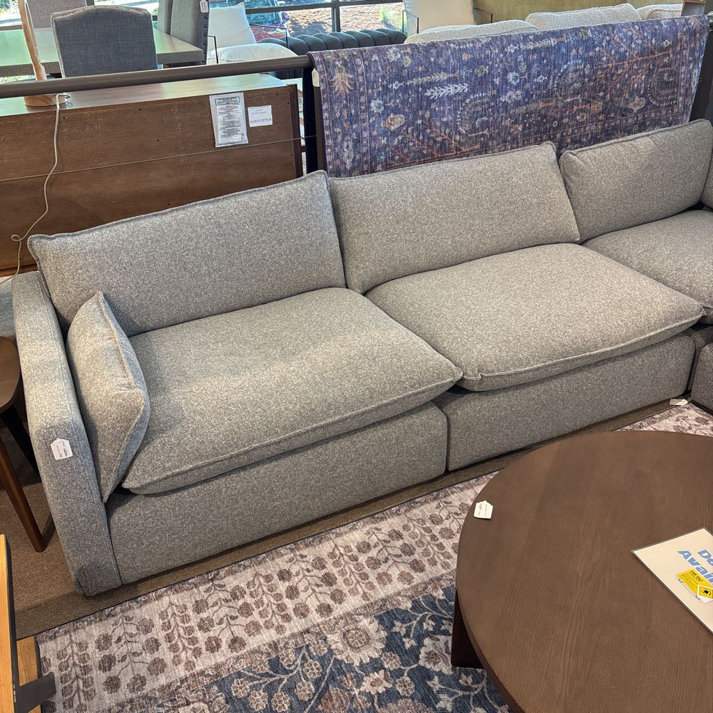 Calais Pebble Grey Modular Sectional U SECTIONALS CORNER