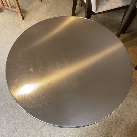 CB2 Chrome Bistro Table C DINING TABLES