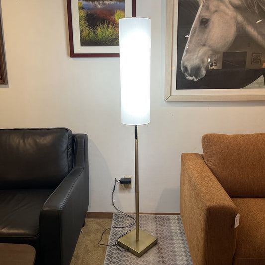 1 Light Brass Smart Switch Floor Lamp