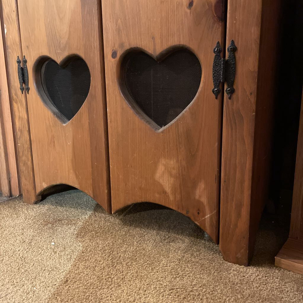 Two Door Heart Vent Pie Chest C CABINETS
