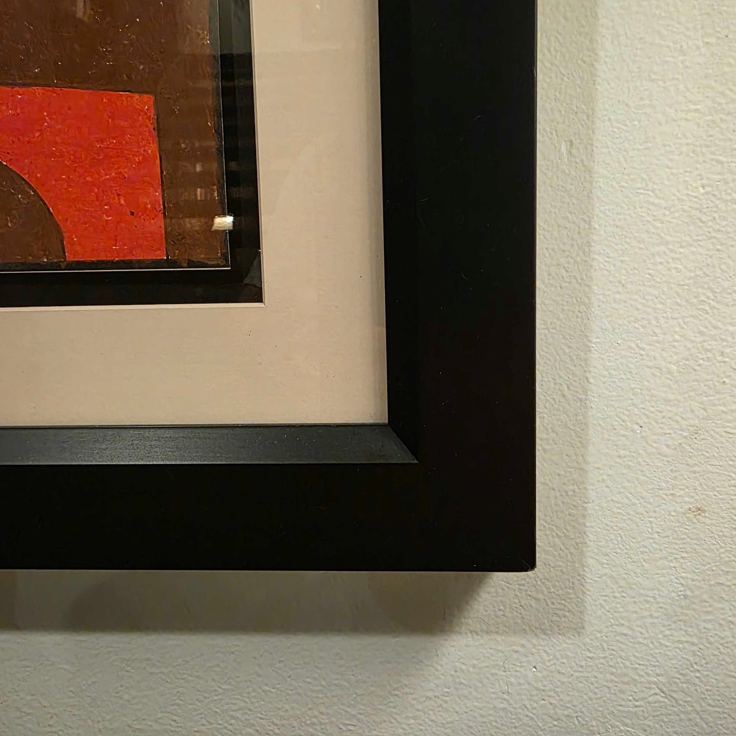 Framed Square Colorful Shapes Art