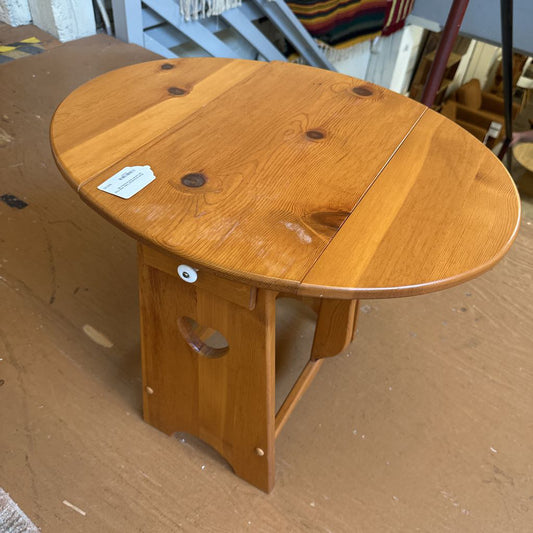 Small Occasional Table With Fold Up Leaves And Drawers C SIDE TABLES