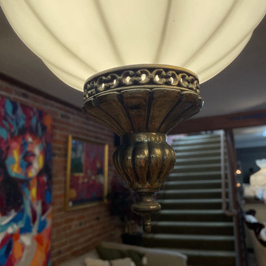 White Glass MC Swag Lamp LAMPS
