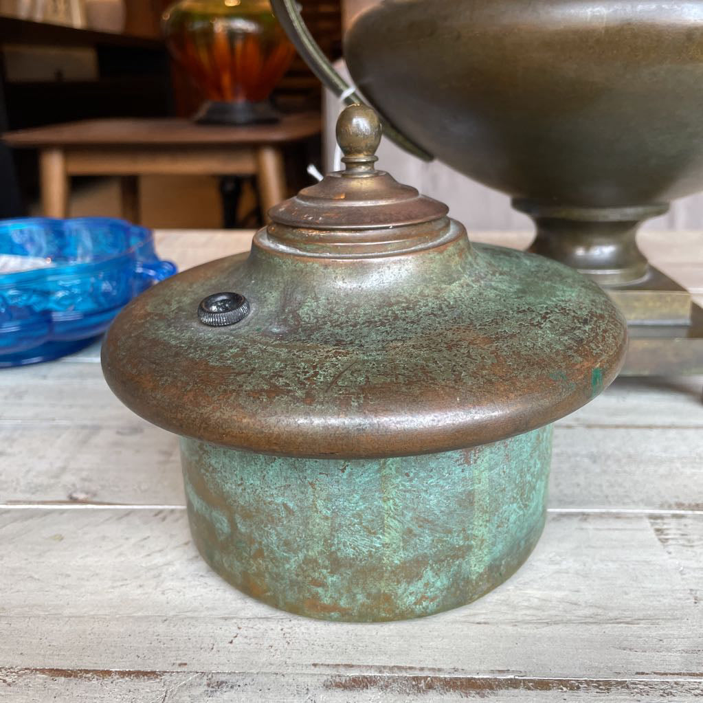 Verdigris Bronze 2 Handled Pot