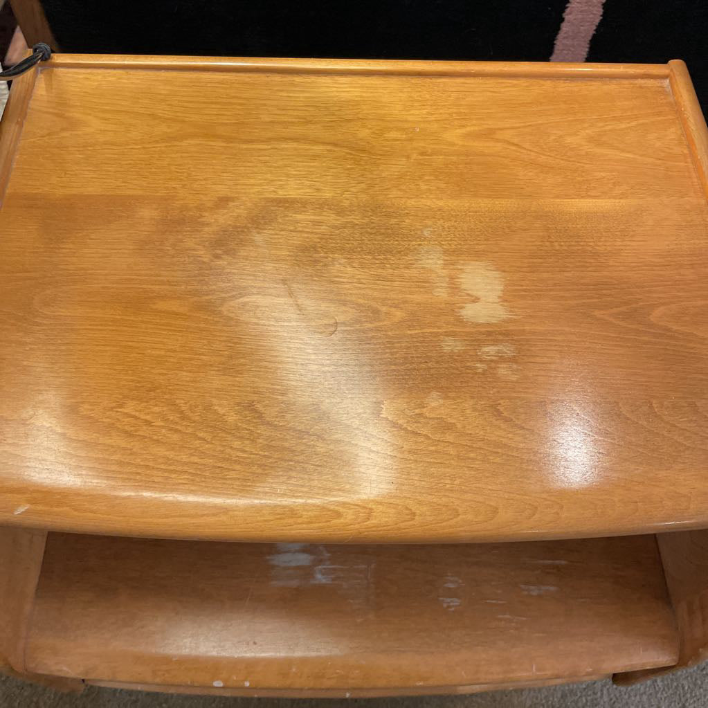 Heywood Wakefield Sculptural 1 Drawer Nightstand