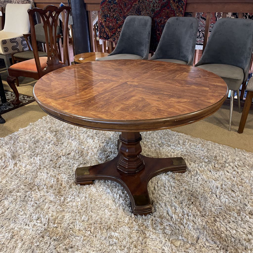 Column Base Round Expanding Dining Table
