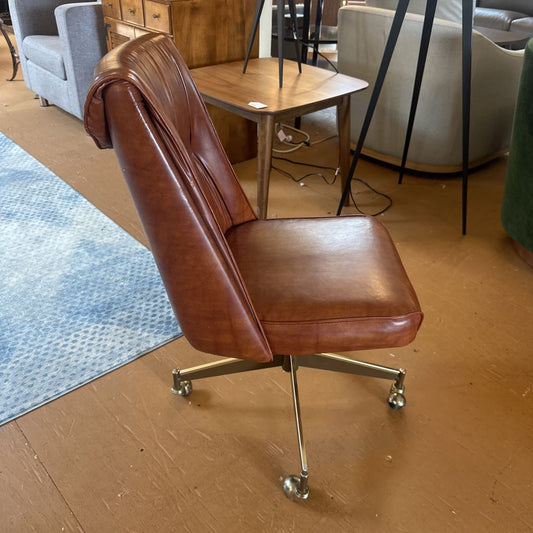 Leather Rolling Chairs U ACCENT CHAIRS
