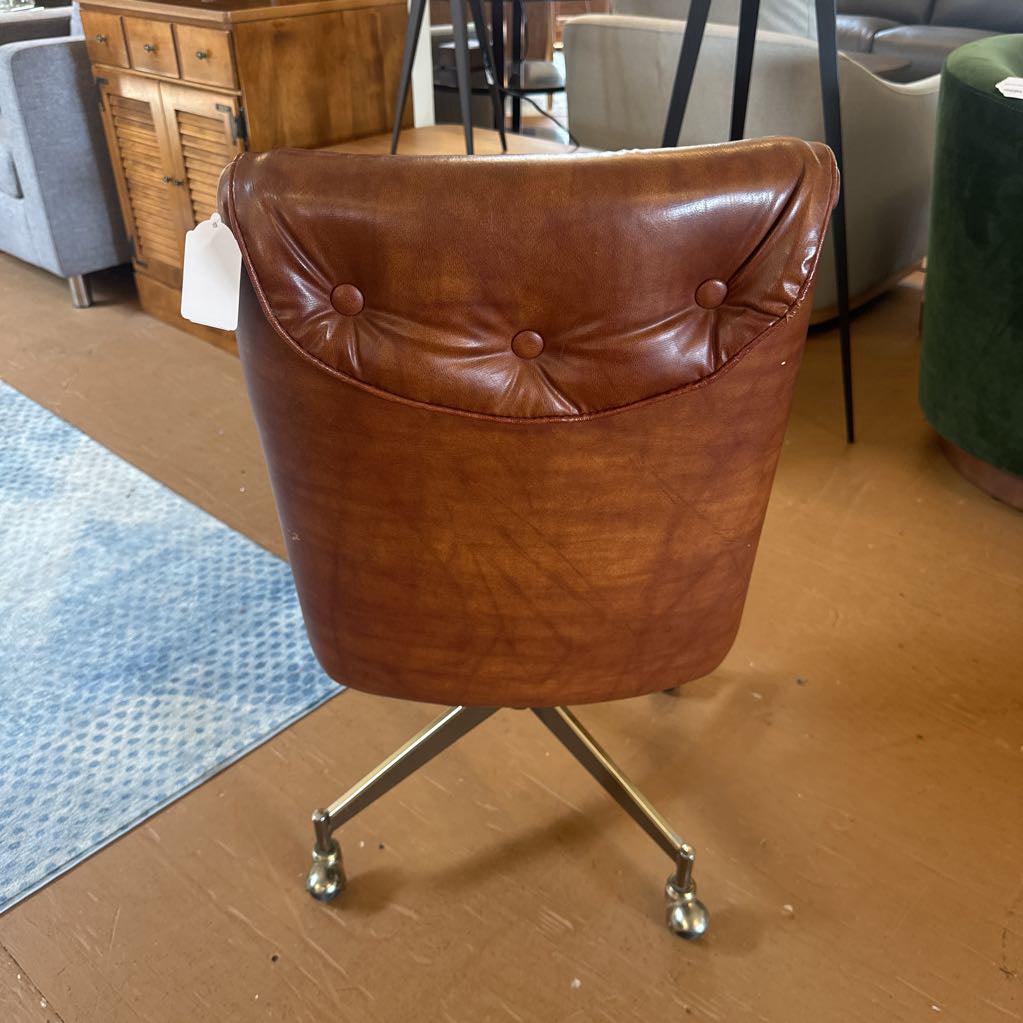 Leather Rolling Chairs