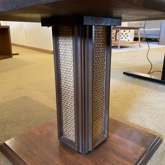Mersman Cane Column Base Side Table