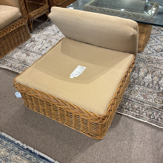 Coastal Rattan Dune Square Ottoman