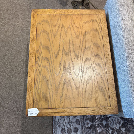 Parisian Style Square End Table w Floral Details