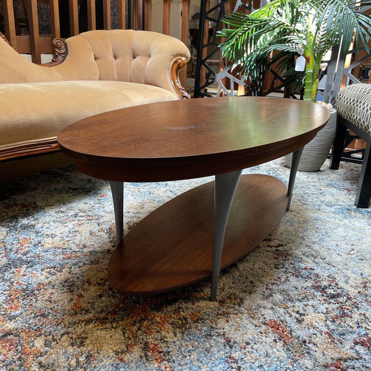 MC Style 2 Tier Oval Coffee Table