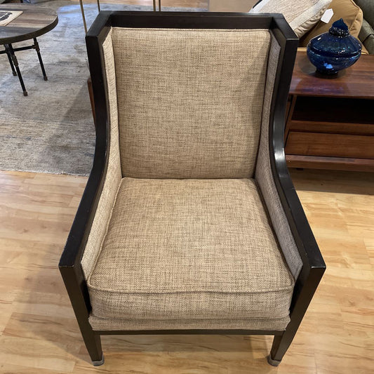 Bernhardt Blackwood Sloped Arm Woven Beige Upholstery Accent Chair U ACCENT CHAIRS