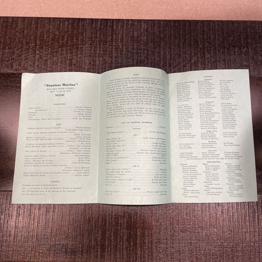 Vintage Ballard High Play Program