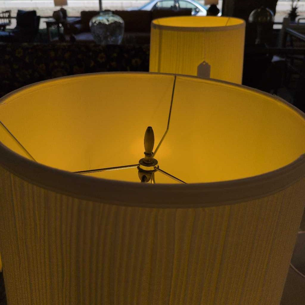 Amber & Brass Lamp