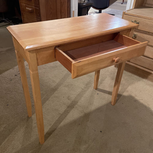 One Drawer Light Wood Console Table C CONSOLE TABLES