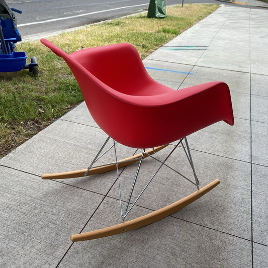 Red Orange EAMES Style Rocker