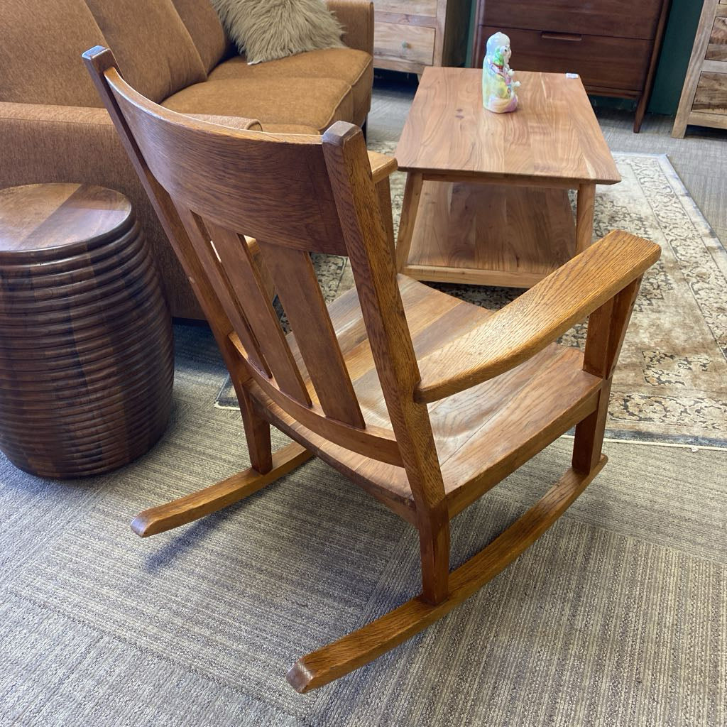 Oak Mission Style Rocker