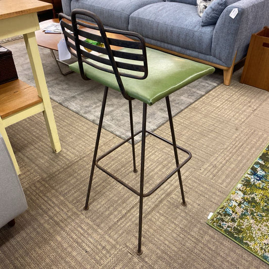 POLY OF CALIFORNIA MCM Iron Barstool (AS IS)