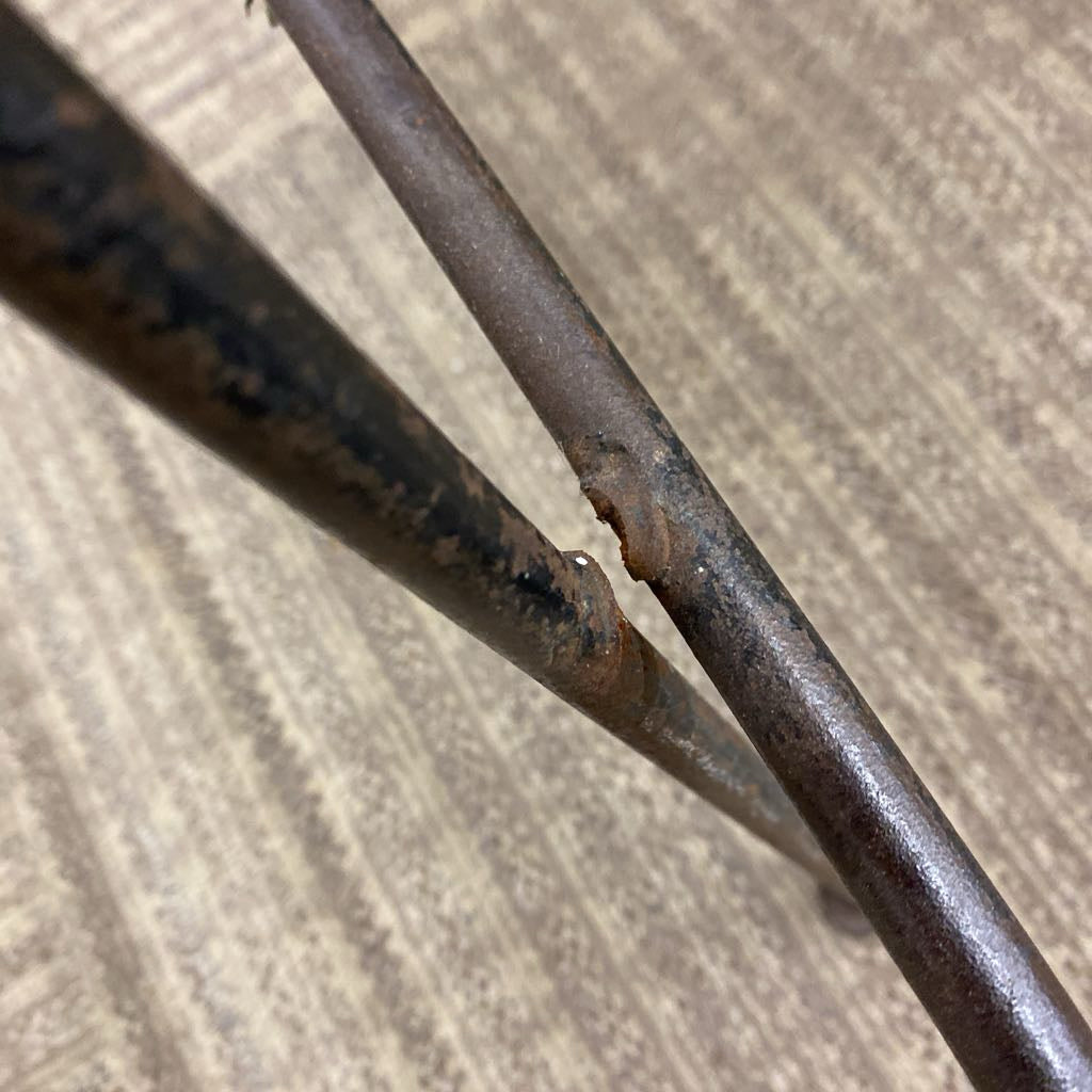POLY OF CALIFORNIA MCM Iron Barstool (AS IS) C STOOLS