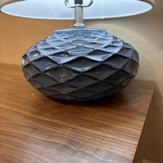 Blue Diamond Ceramic Table Lamp LAMPS