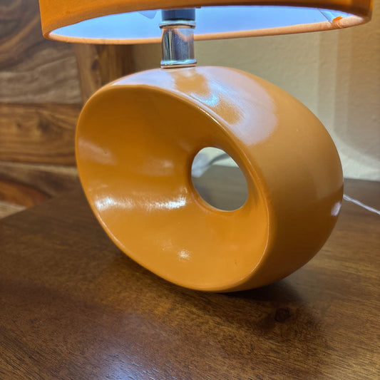 Orange Ceramic Table Lamp LAMPS