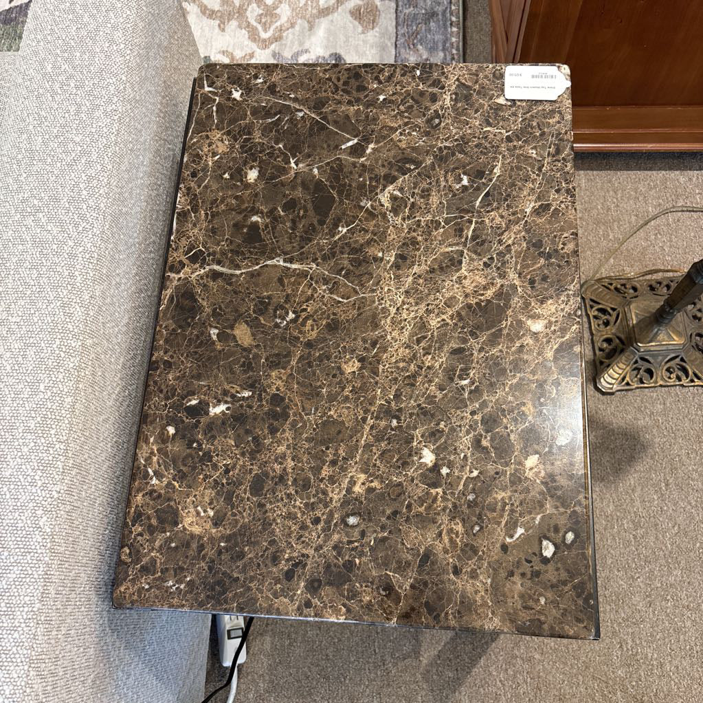 Stone Top Modern Side Table