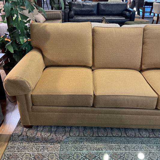 Wheat Ethan Allen 3 Seat Sofa U SOFAS