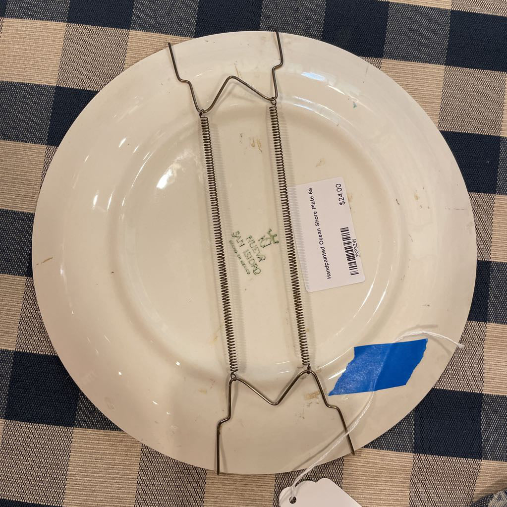 Handpainted Ocean Shore Plate
