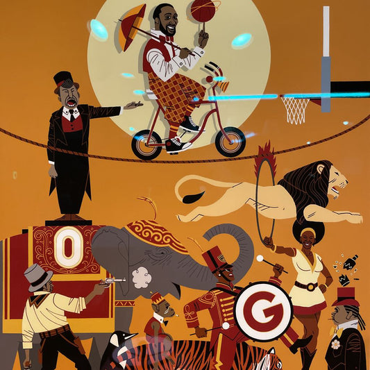 "O/G" Circus and Animals Print