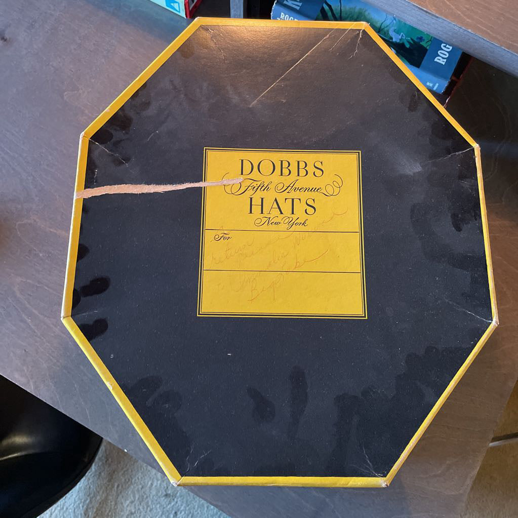 Octagonal Dobbs Hat Box