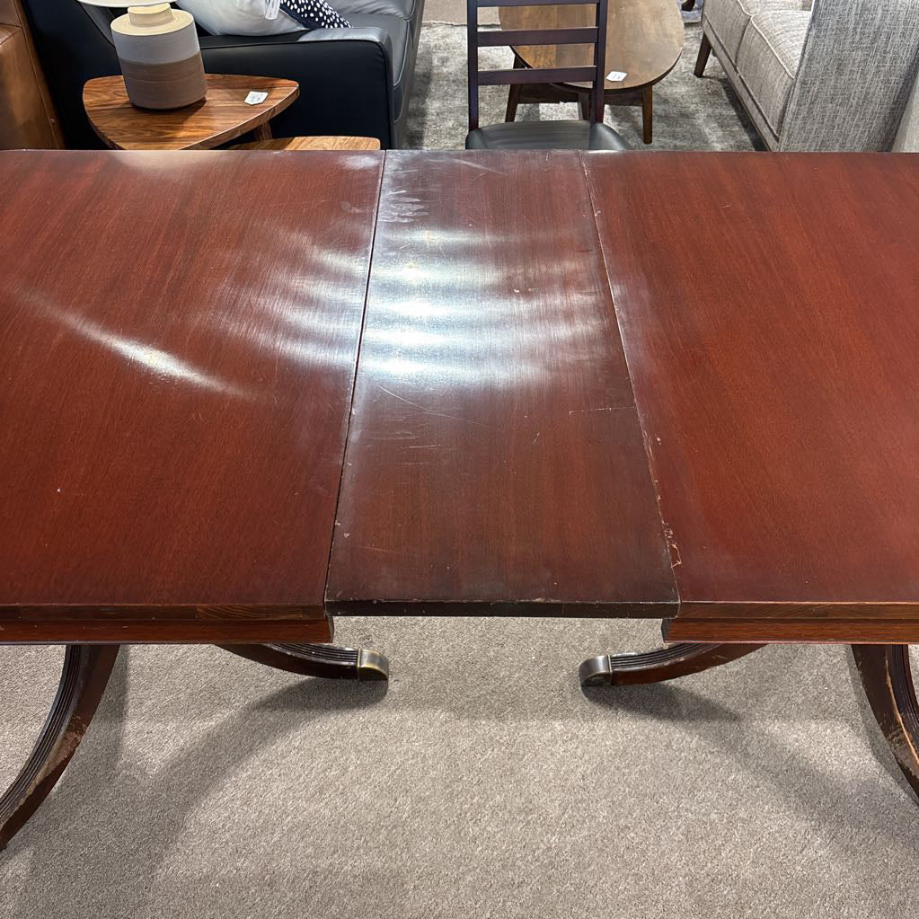 Vintage Cherry Wood Expanding Dining Table