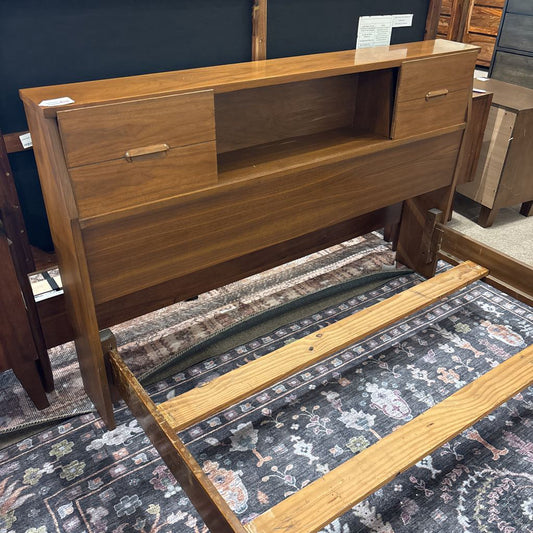 Vintage Storage Headboard Full Size Bedframe C BED FRAMES