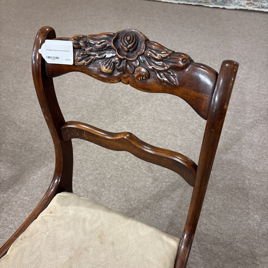 Vintage Ornate Carved Chair